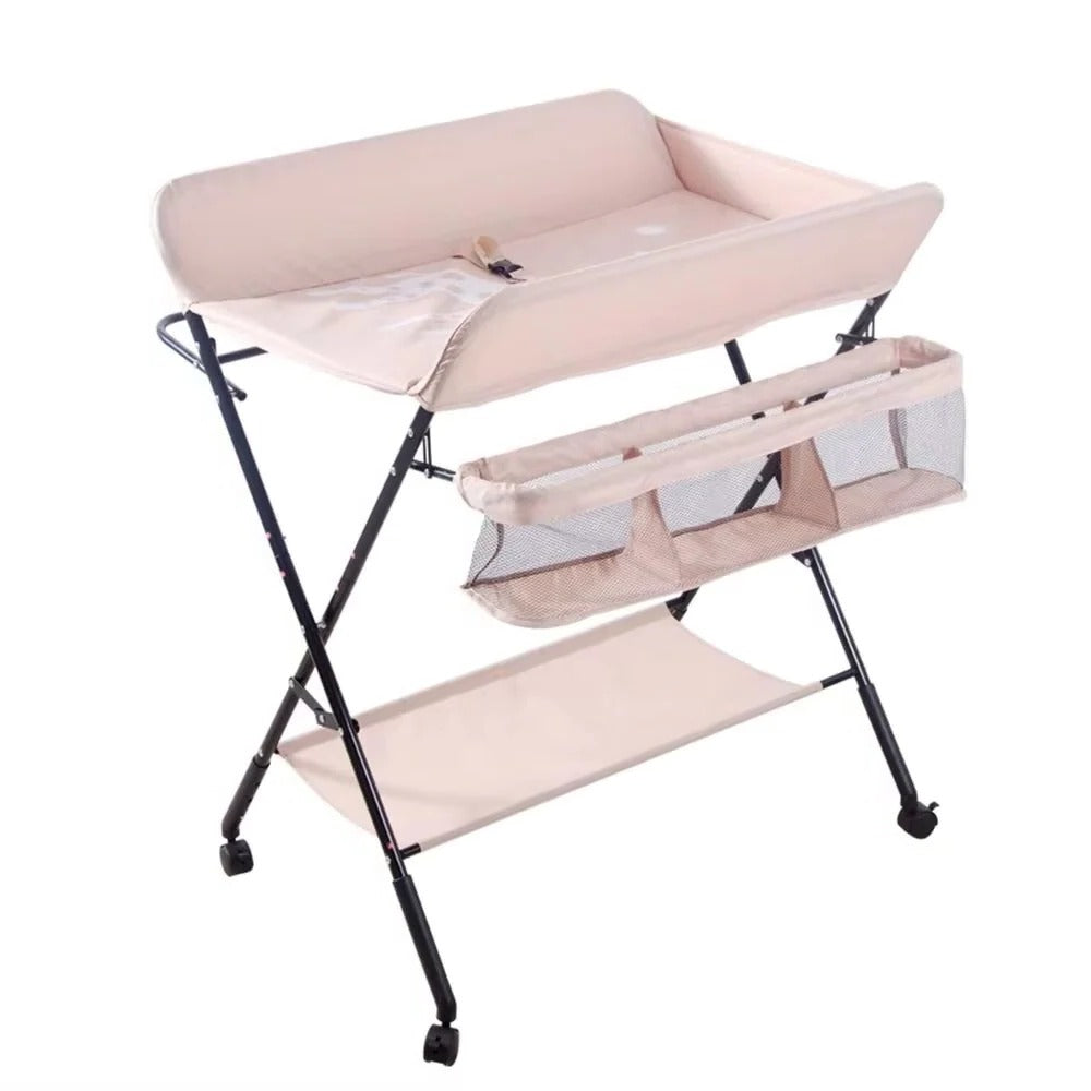 Adjustable Baby Changing Table with Built-In Bath & Ergonomic Design | Space-Saving Diaper Changing Station for Comfortable Use