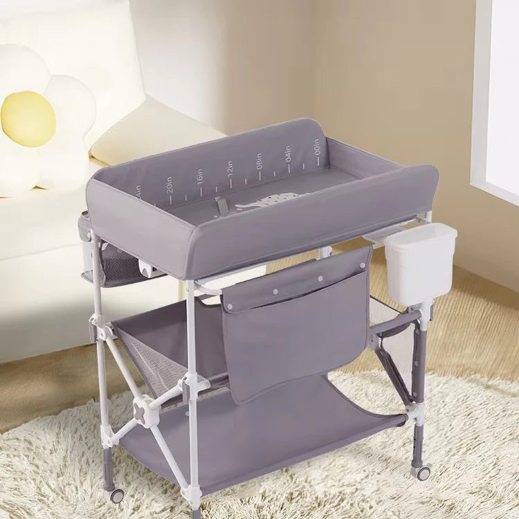 Adjustable Baby Changing Table with Built-In Bath & Ergonomic Design | Space-Saving Diaper Changing Station for Comfortable Use