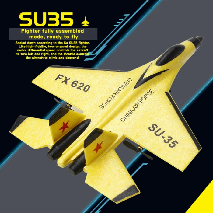 AeroTech | Electric RC Plane with LED Lights & 2.4GHz Control | Ideal for Beginners and Enthusiasts