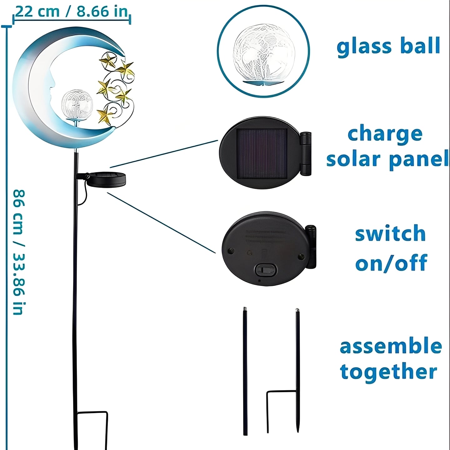 Solar Garden Lights LED Outdoor Fairy Lights