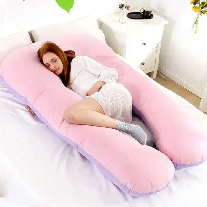 Comfort Haven | U-Shaped Body Pillow with Adjustable Loft | Ergonomic Support for Pregnancy and Side Sleepers
