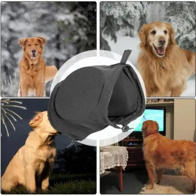 Dog Ear Muffs Noise Cover with Hoodie Design
