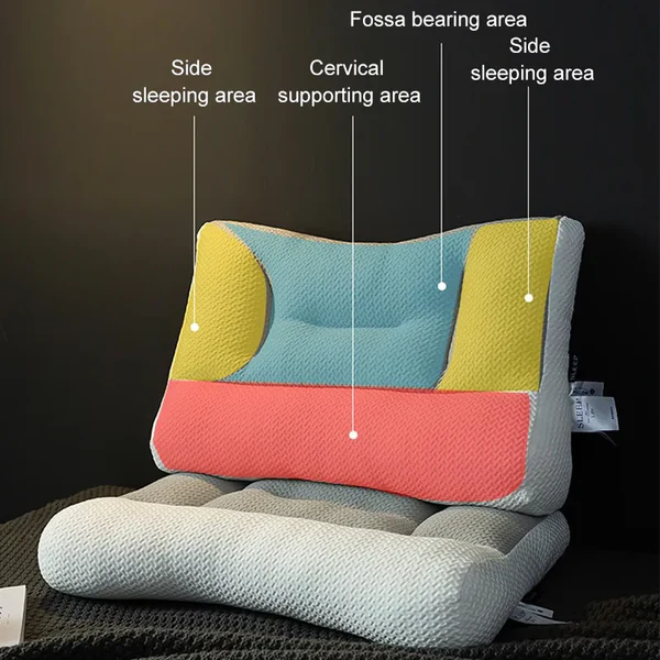 Comfort Sleep | Neck Support Pillow with Ergonomic Design | Multi-Zone Support for Neck Pain Relief