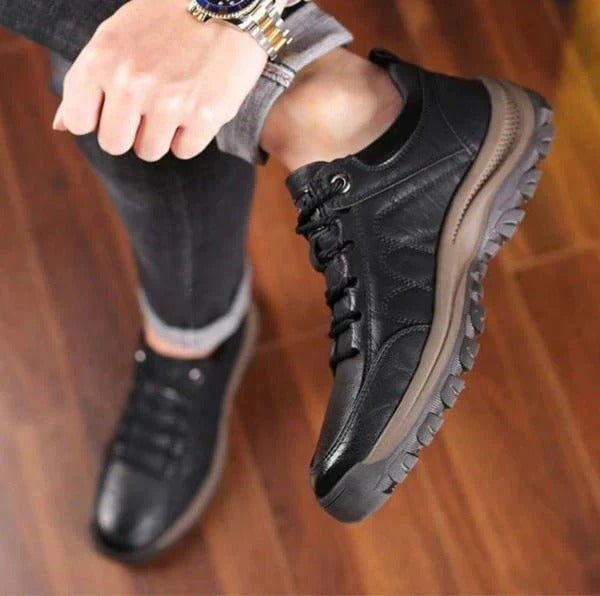 Men’s Leather Shoes Casual Slip-On