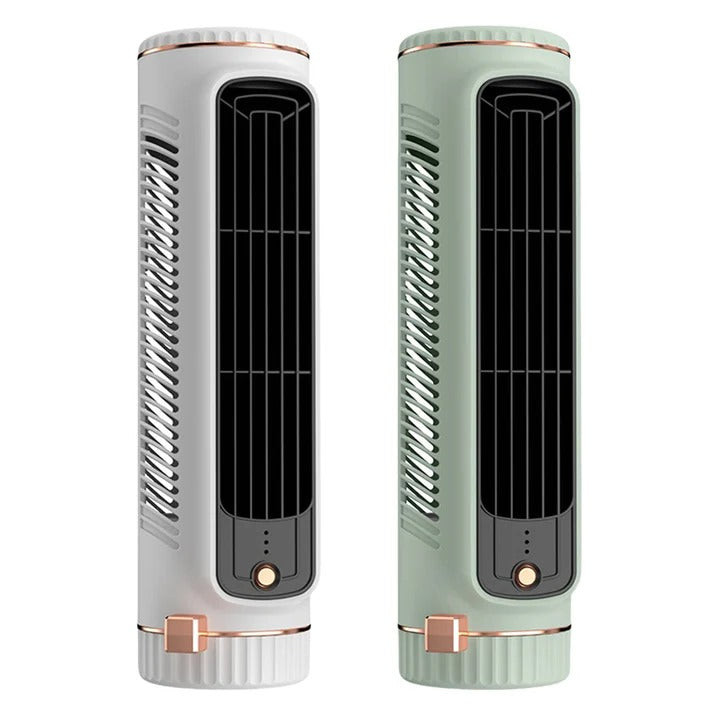 Compact Bladeless Tower Fan with USB Power & Quiet Operation | Ideal for Balanced Airflow and Personalized Comfort