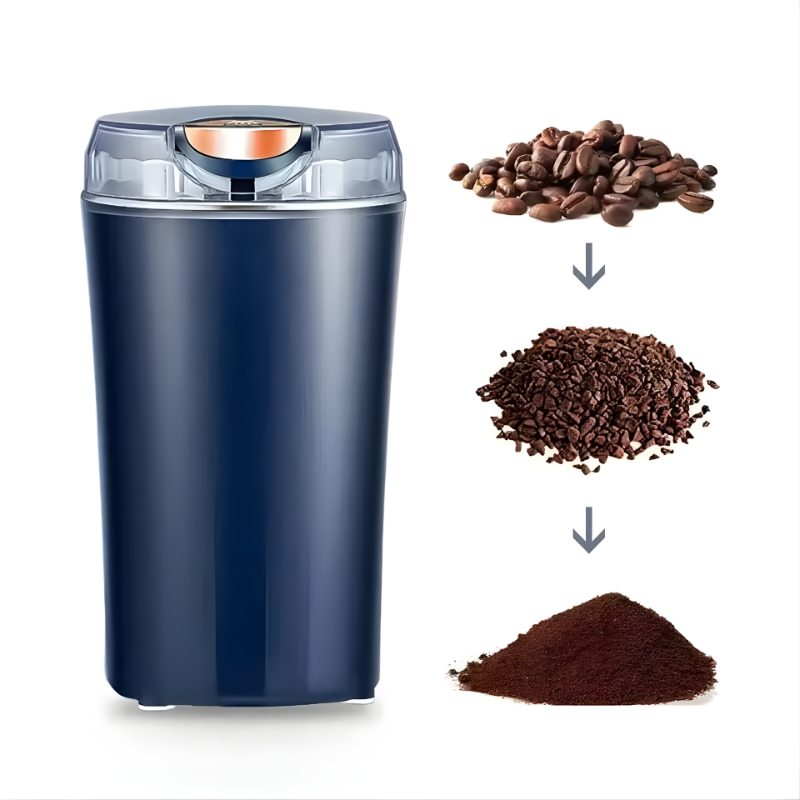 Compact Electric Mini Grinder | Stainless Steel Blades for Fresh Coffee & Spices