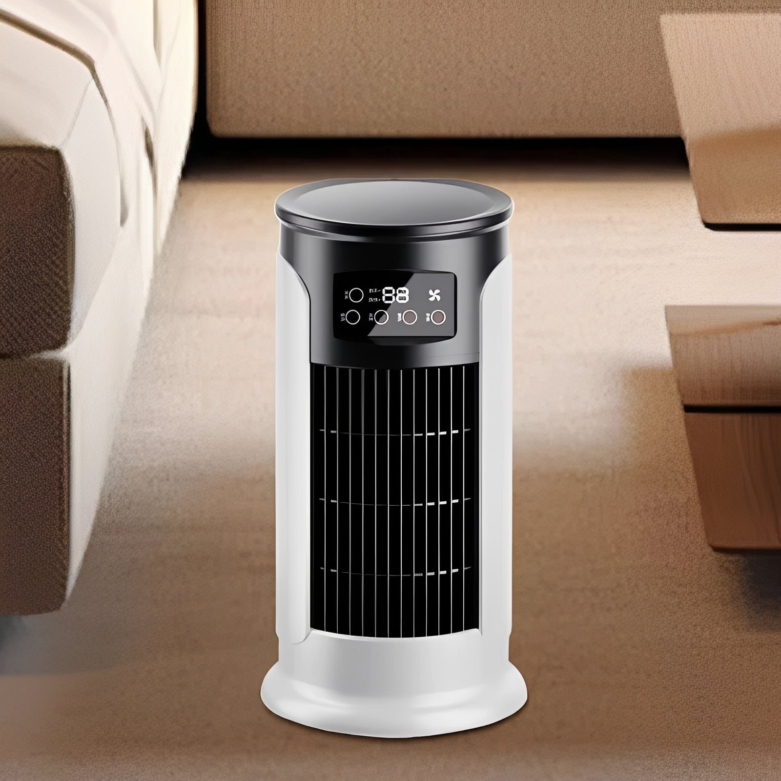 Compact Evaporative Cooling Fan | Low Noise Operation with Adjustable Timer for Personal Comfort