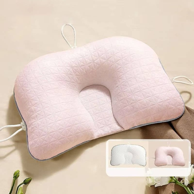 CozyNest | Baby Pillow for Flat Head Prevention with Ergonomic Support | Soft Cotton for Comfort