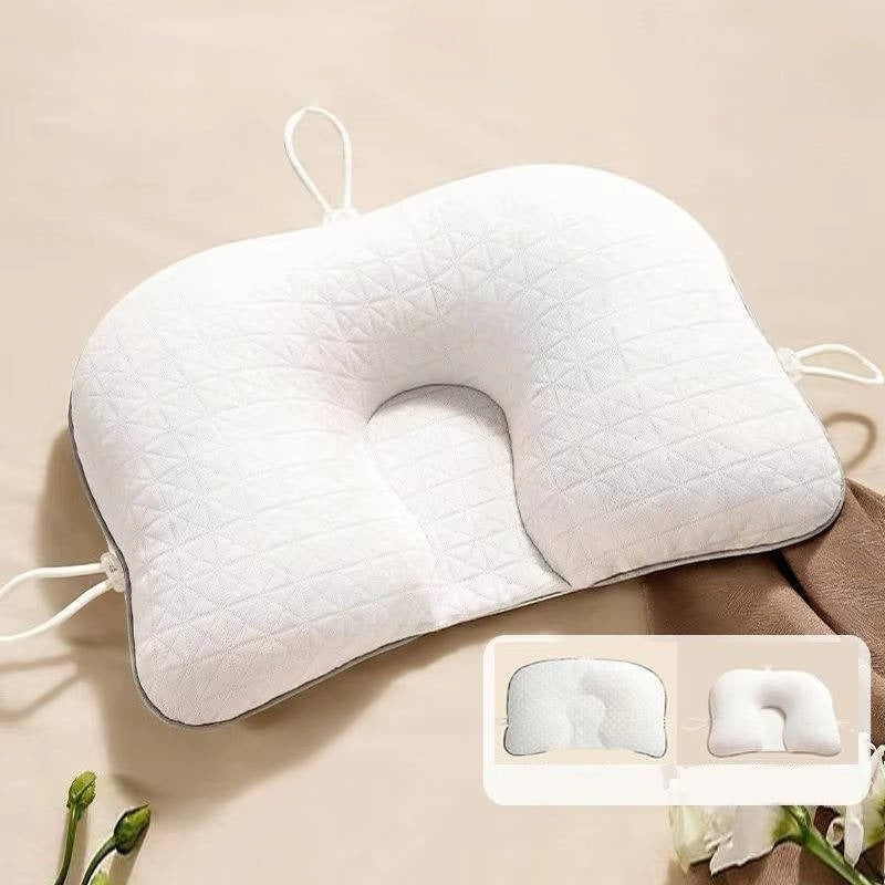 CozyNest | Baby Pillow for Flat Head Prevention with Ergonomic Support | Soft Cotton for Comfort