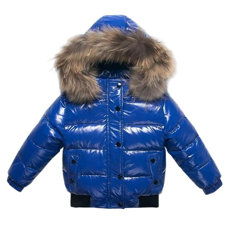 Cozy Kids | Waterproof Down Parka with Fur Trim Hood | Insulated Design for Ultimate Winter Warmth