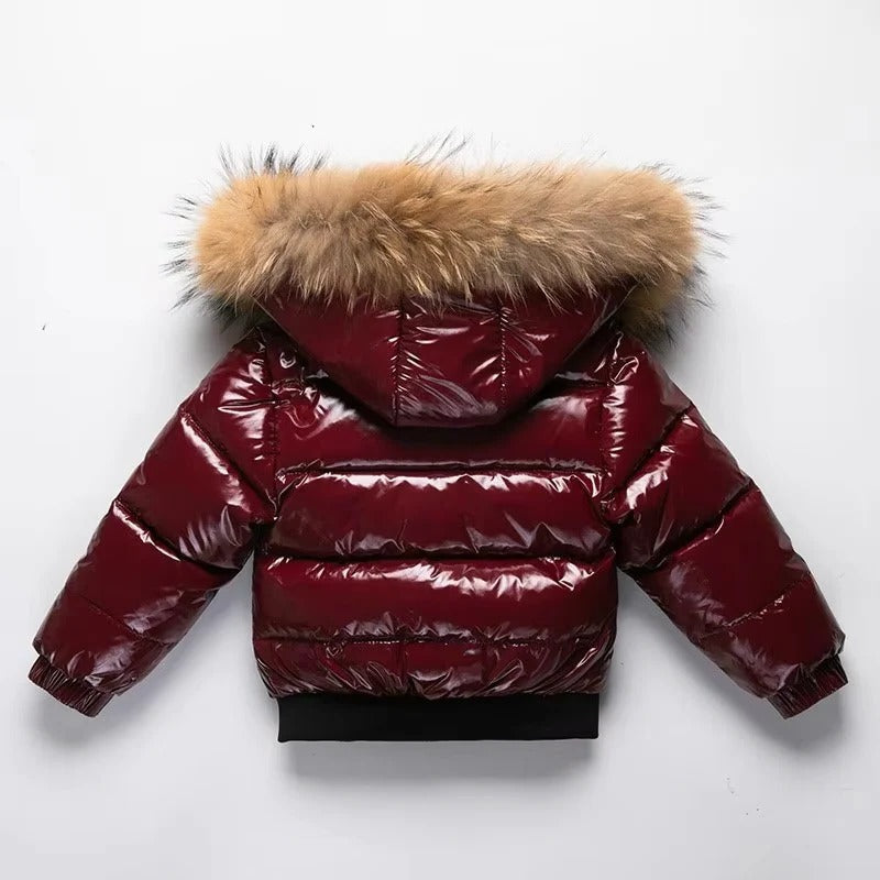 Cozy Kids | Waterproof Down Parka with Fur Trim Hood | Insulated Design for Ultimate Winter Warmth