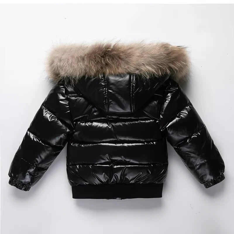 Cozy Kids | Waterproof Down Parka with Fur Trim Hood | Insulated Design for Ultimate Winter Warmth