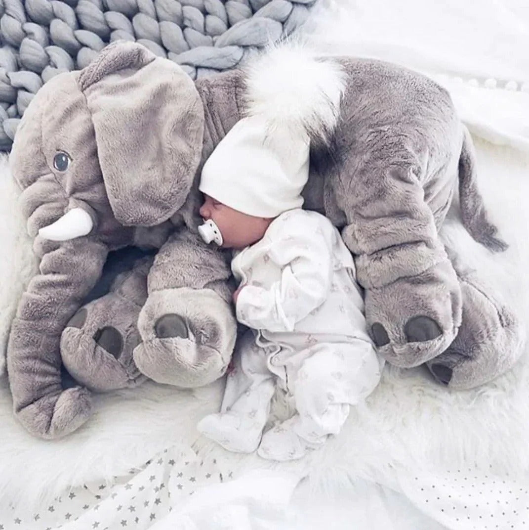 Cuddle Buddy | Baby Pillow with Ultra-Soft Plush Material | Adorable Elephant Design for Comfort and Snuggles