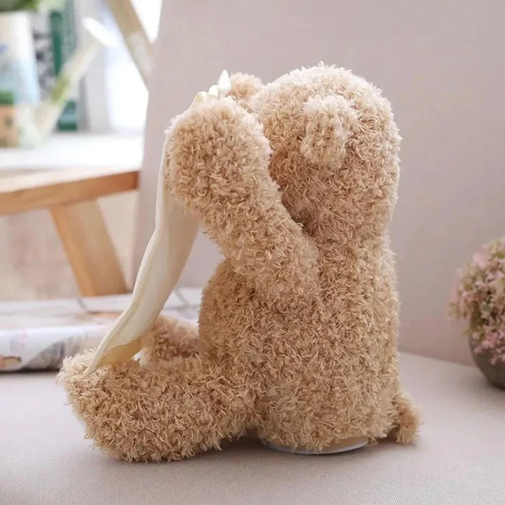 Cuddle Buddy | Peek-A-Boo Teddy Bear Plush Toy with Music & Motion | Engaging Tummy-Time Companion for Infants