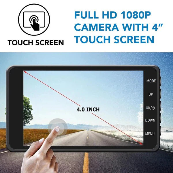 Dual Dash Cam Front and Rear Camera Recorder