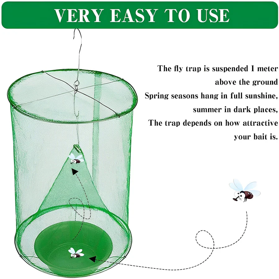 Indoor Fly Trap Reusable Catcher Device