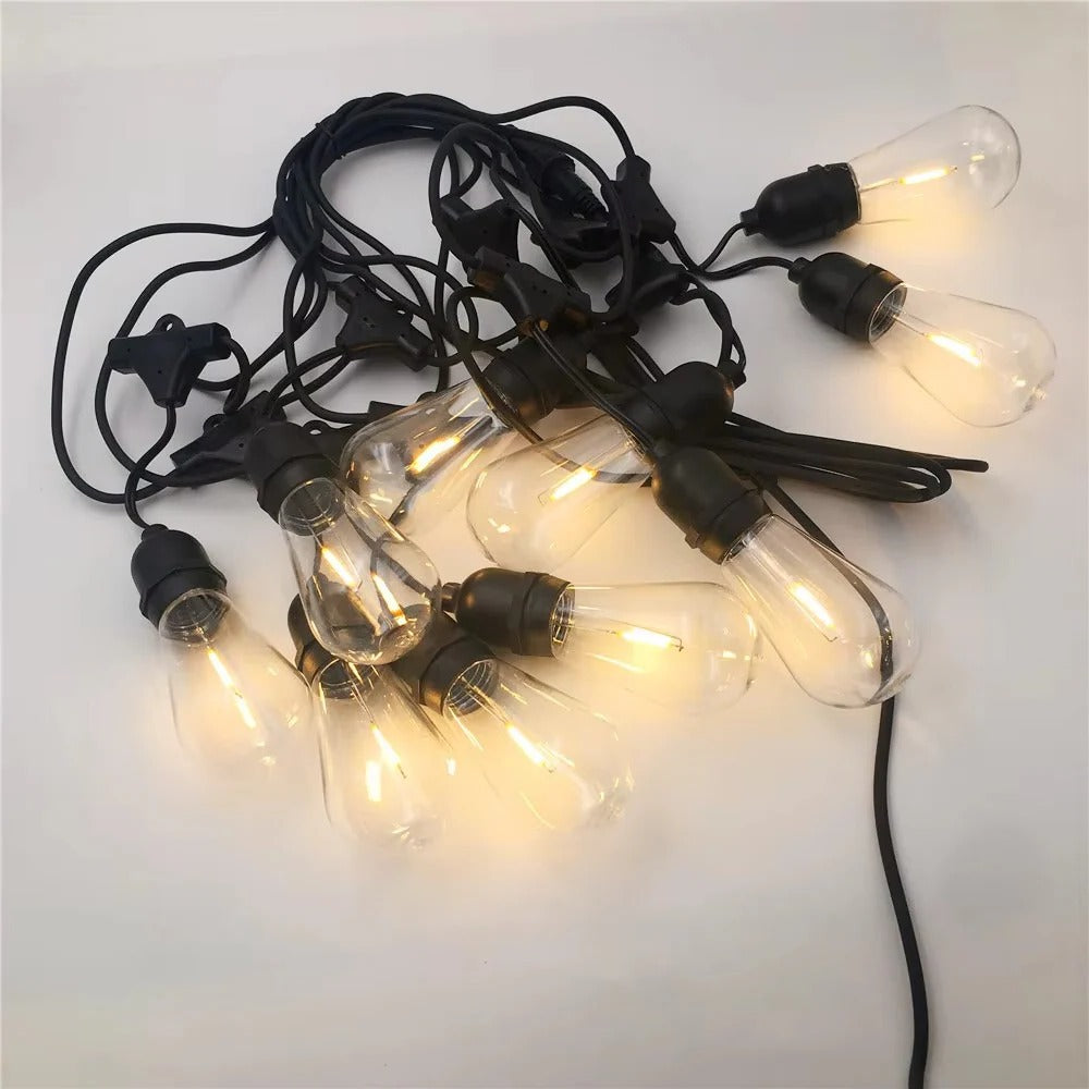 Outdoor String Lights 20ft LED Patio Lights
