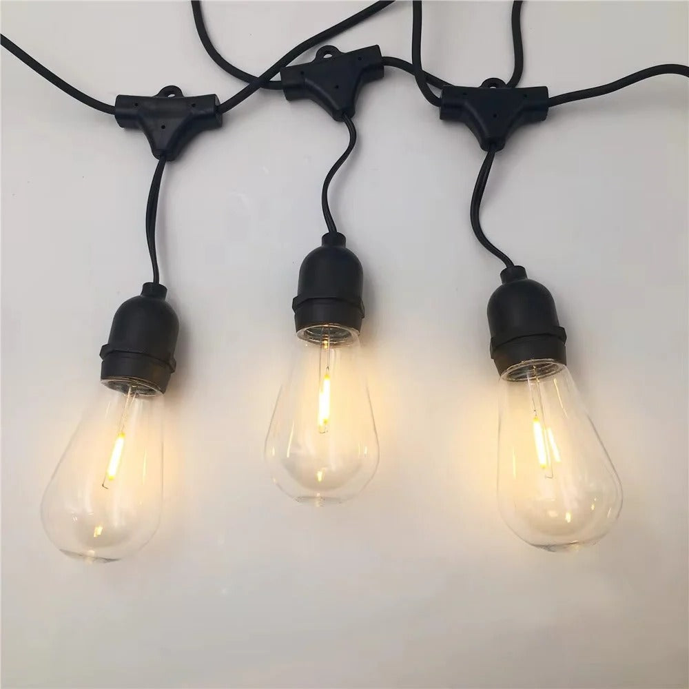 Outdoor String Lights 20ft LED Patio Lights