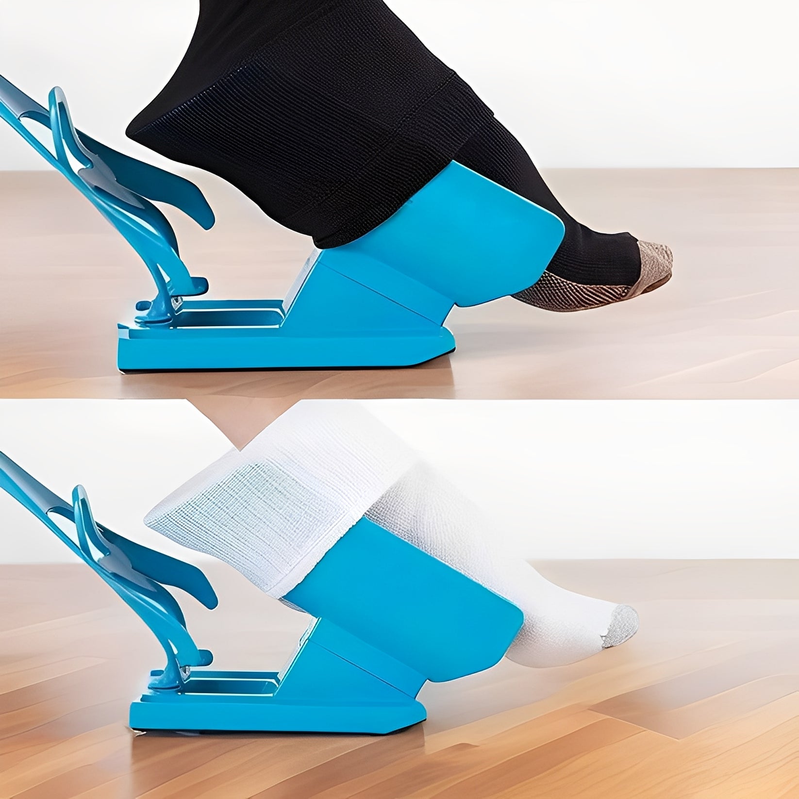 ErgoAid | Compression Sock Aid with Long Handle & Non-Slip Surface | Effortless Dressing Tool for Easy Sock Application
