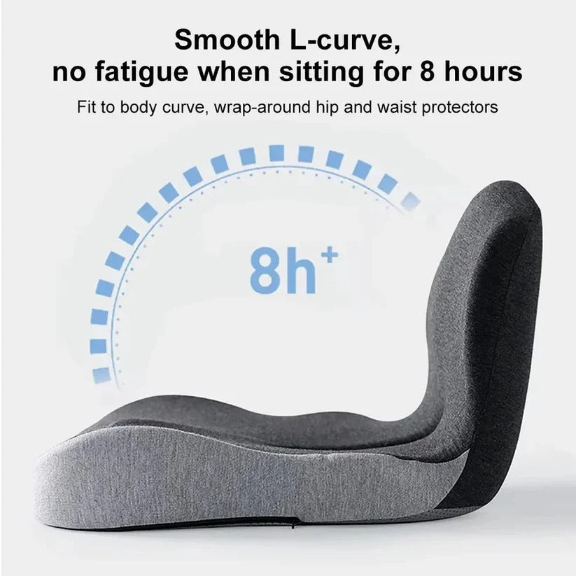 Ergonomic Lumbar Support Pillow | Memory Foam Back Support Cushion for Office Chair Comfort