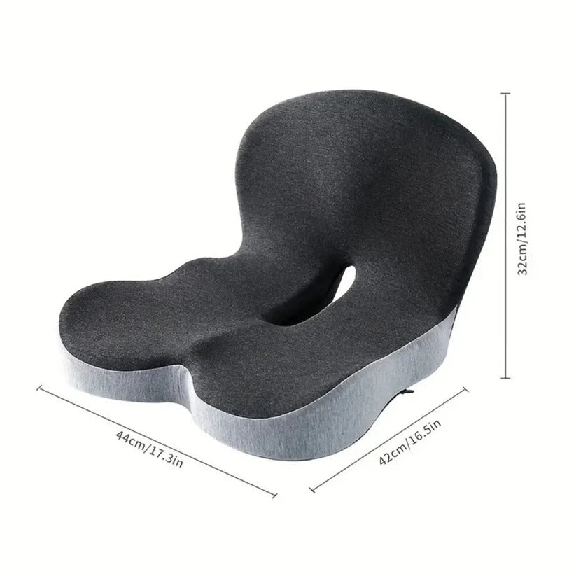 Ergonomic Lumbar Support Pillow | Memory Foam Back Support Cushion for Office Chair Comfort