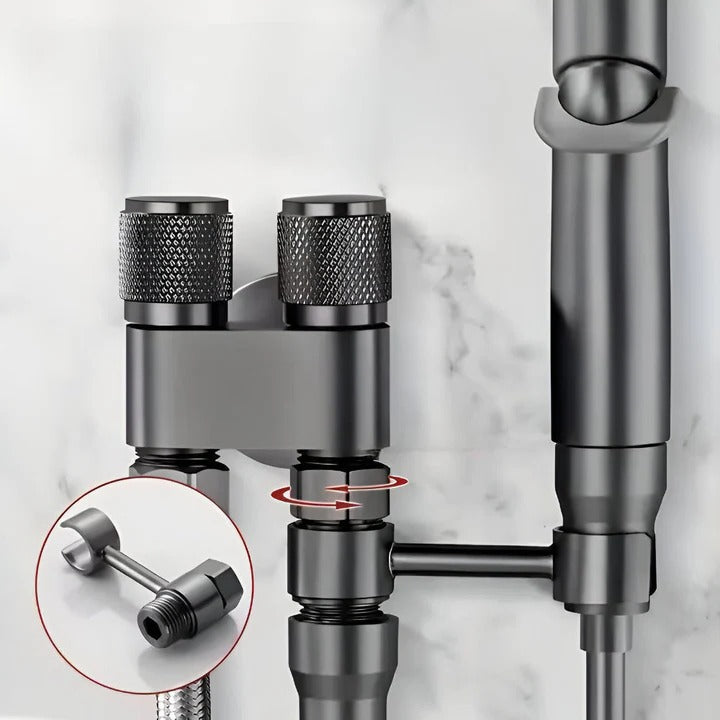 Essential Bidet Sprayer | Hand Held Bidet for Toilet with Adjustable Flow | Compact Brass Design for Ultimate Cleanliness