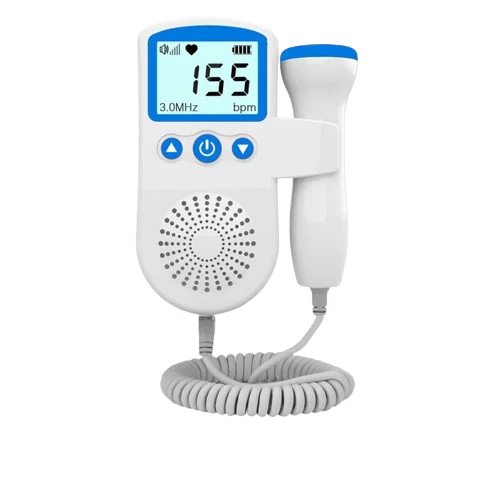 Fetal Doppler | Portable Heart Rate Monitor with LCD Display & Loudspeaker | Easy Home Monitoring for Expecting Parents