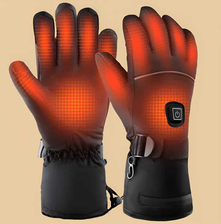 Heated Gloves | Rechargeable Electric Gloves with Adjustable Heat Levels | Water-Resistant Design for Ultimate Warmth