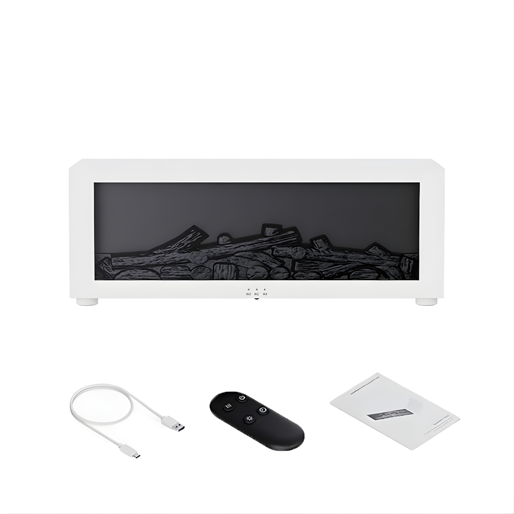 Home Comfort | Air Humidifier and Purifier with Realistic Flame Effect | Aromatherapy Ready for Enhanced Relaxation