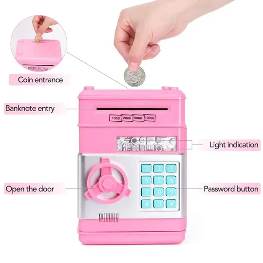 Interactive ATM Piggy Bank for Kids with Code Lock & Audio Prompts | Fun Money Management Tool