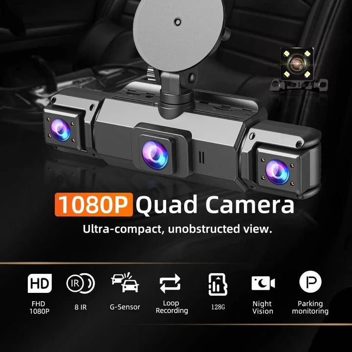 Multi-Camera Dash Cam 4 Channel Recording System
