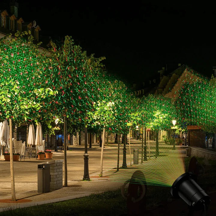 Outdoor RGB Projector | Light Projector with Remote Control & Timer | Perfect for Festive Decorations