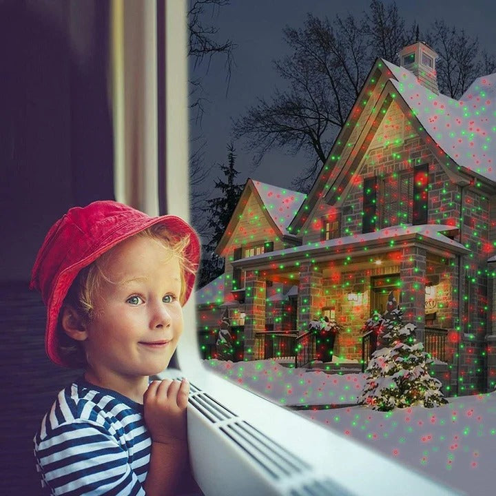 Outdoor RGB Projector | Light Projector with Remote Control & Timer | Perfect for Festive Decorations