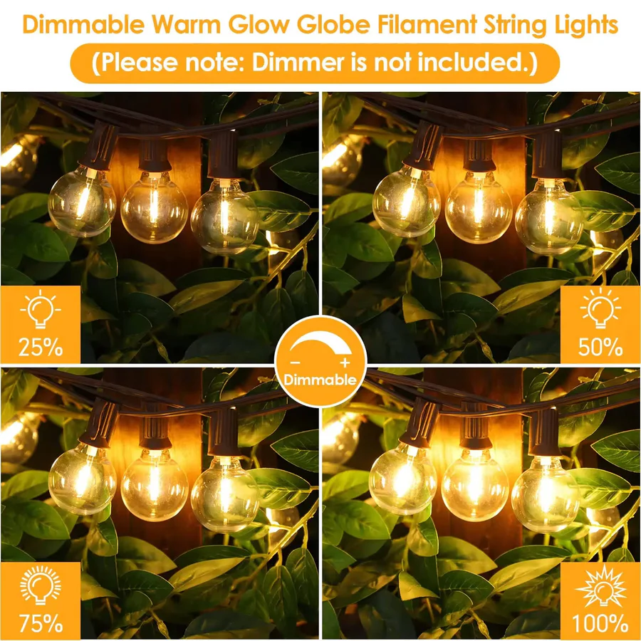 Outdoor String Lights LED Patio Lights