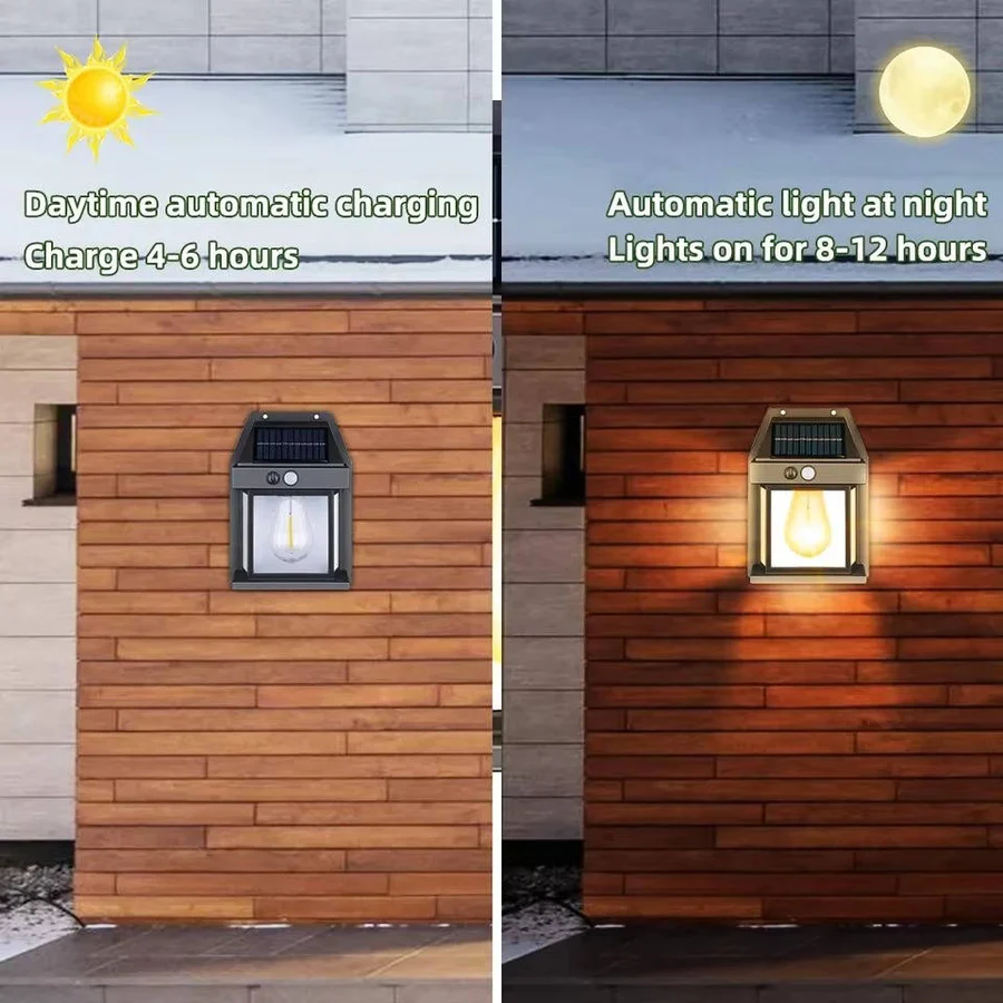 Outdoor Wall Light Solar Motion Sensor Lamp