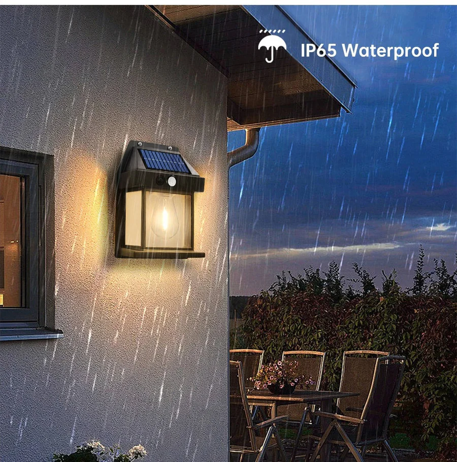 Outdoor Wall Light Solar Motion Sensor Lamp