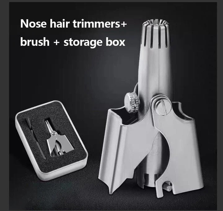Precision Grooming | Nose Hair Trimmer for Men with Ergonomic Grip | Safe Manual Tool for Easy Trimming of Nose and Ear Hair