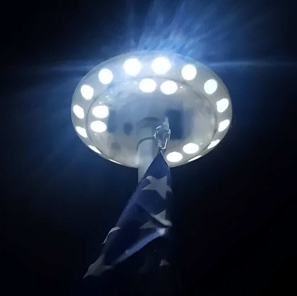 Solar Flagpole Light LED Outdoor Light