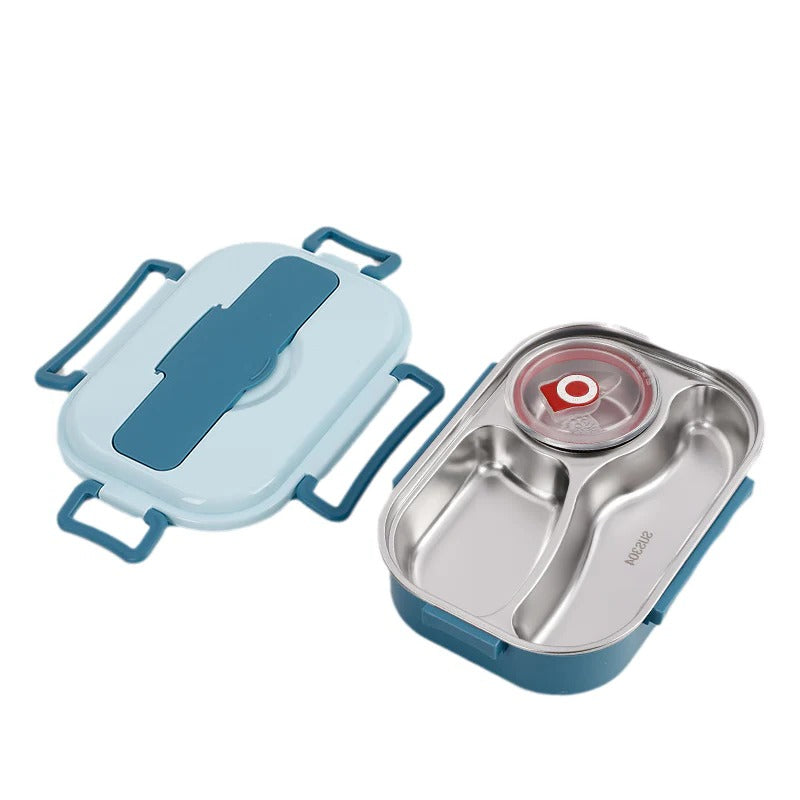 Stainless Steel Bento Lunch Box with 4 Compartments | Insulated Design for Fresh Meals on the Go