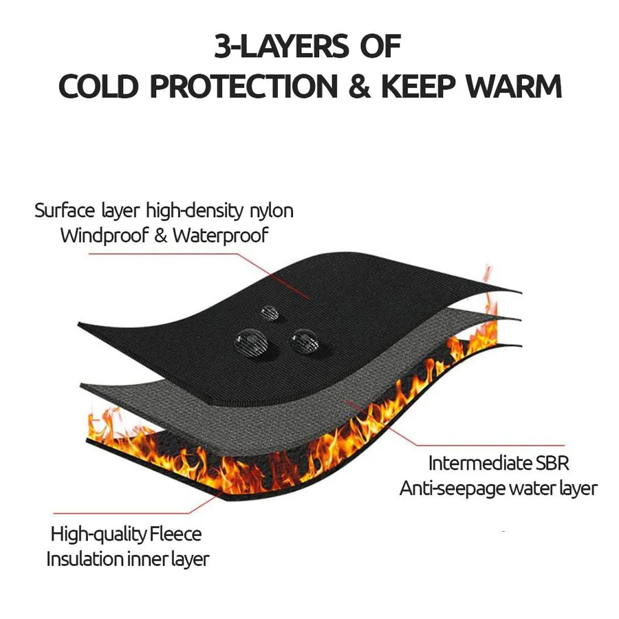 Touchscreen Winter Gloves Non-Slip Grip