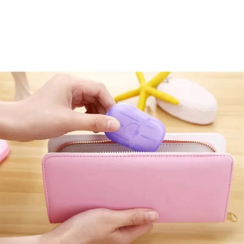 Travel Essentials | Soap Sheets for Quick Hygiene with Instant Dissolve | Compact Paper Soap Sheets for On-the-Go Cleanliness
