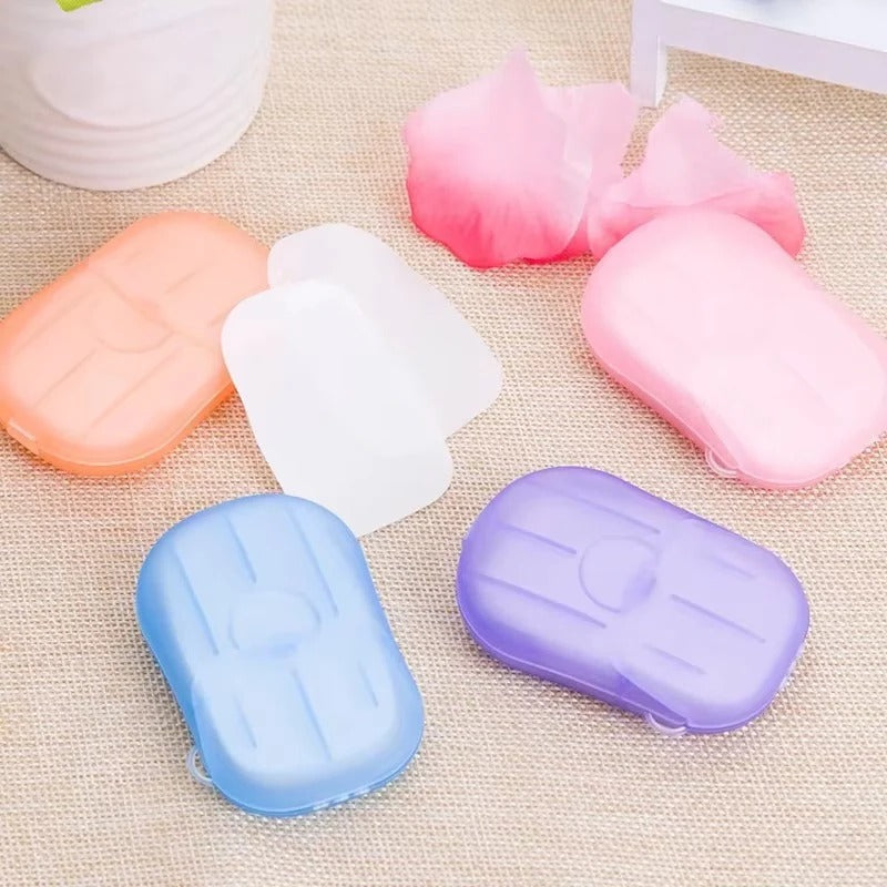 Travel Essentials | Soap Sheets for Quick Hygiene with Instant Dissolve | Compact Paper Soap Sheets for On-the-Go Cleanliness