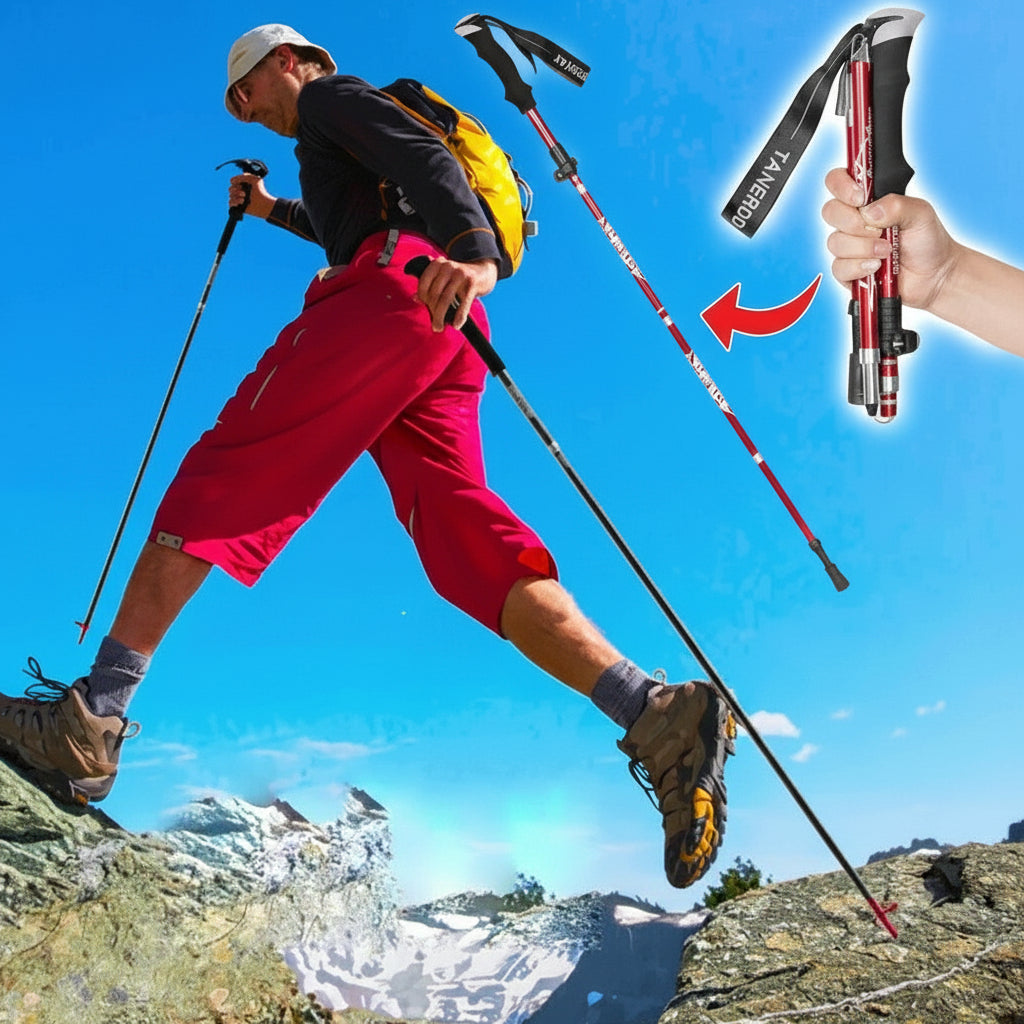 Adjustable Hiking Pole Aluminum Walking Stick