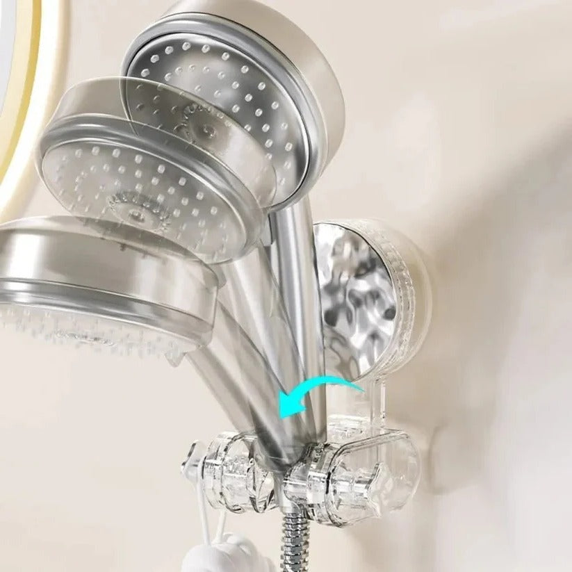 Adjustable Shower Head Holder | 360° Rotatable Suction Cup Design for Custom Positioning
