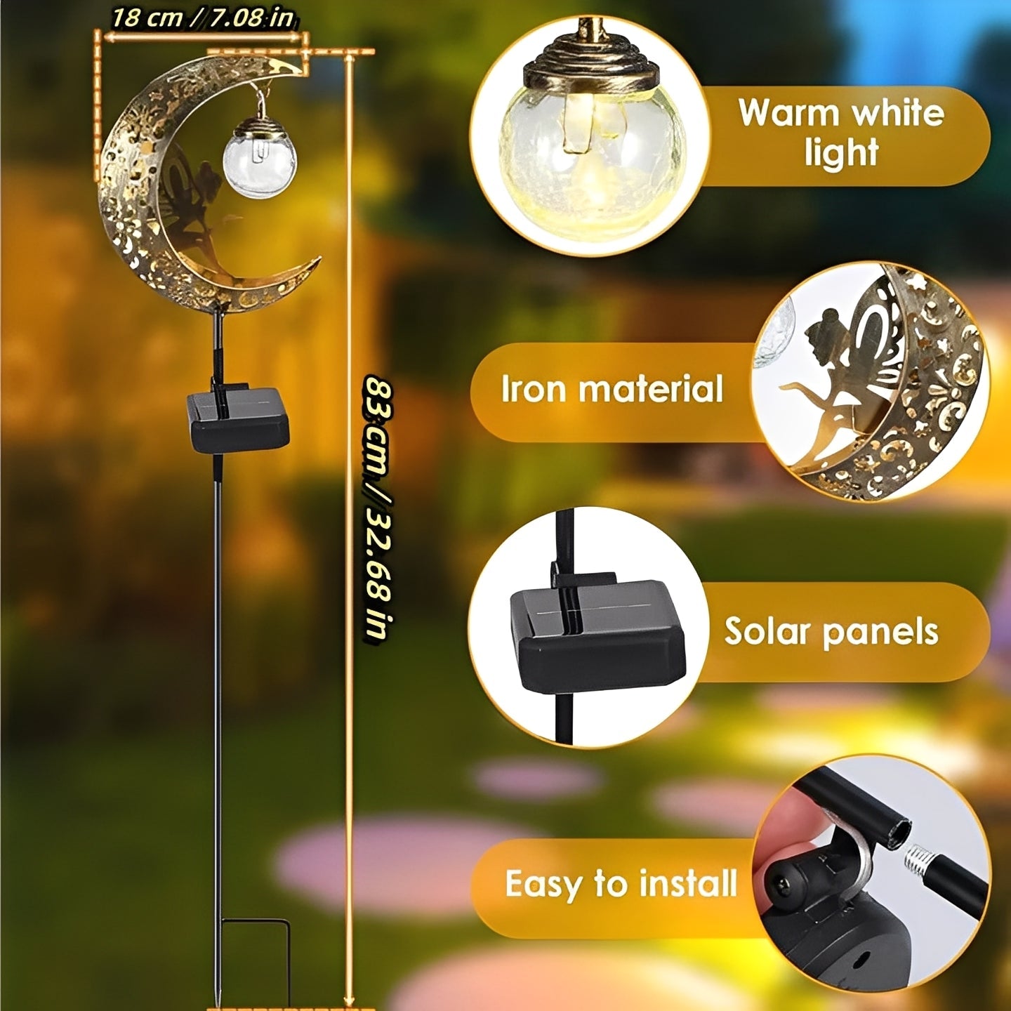 Solar Garden Lights LED Outdoor Fairy Lights