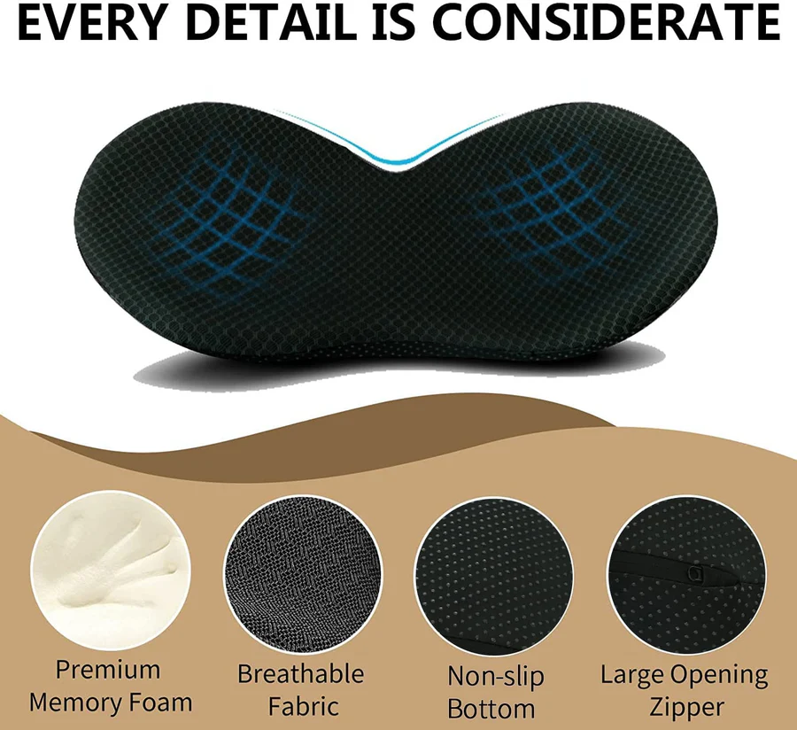 Car Seat Cushion Memory Foam Pad