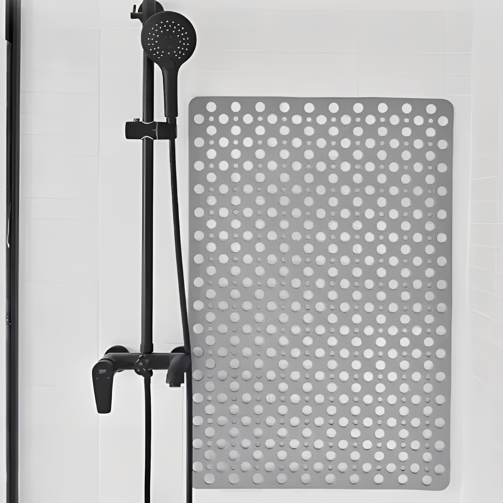 Comfort Grip | Non Slip Bath Mat with Suction Cup Grid & Textured Surface | Durable Design for Safety in Showers