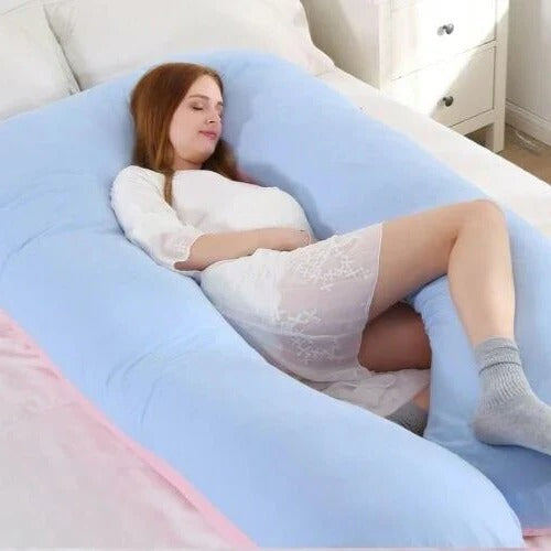 Comfort Haven | U-Shaped Body Pillow with Adjustable Loft | Ergonomic Support for Pregnancy and Side Sleepers