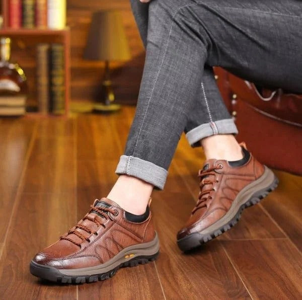 Men’s Leather Shoes Casual Slip-On