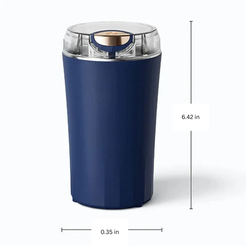 Compact Electric Mini Grinder | Stainless Steel Blades for Fresh Coffee & Spices